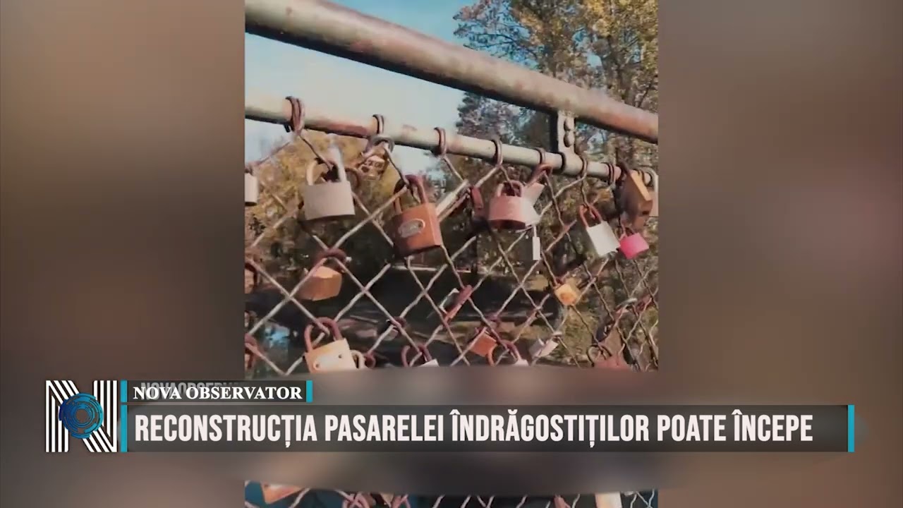 Reconstrucția Pasarelei Îndrăgostiților poate începe