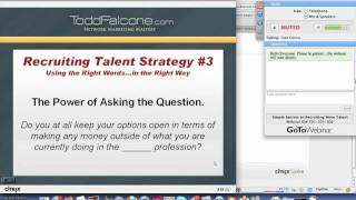 Todd Falcone how to recruit professional talent Strategy #3