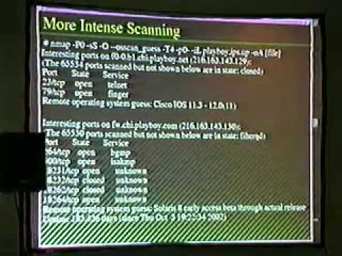 DEF CON 11 - Fyodor - Advanced Network Reconnaissance Techniques