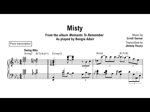 Beegie Adair - Misty - Piano transcription