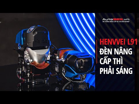 Độ đèn ô tô siêu sáng với bi laser Henvvei L91
