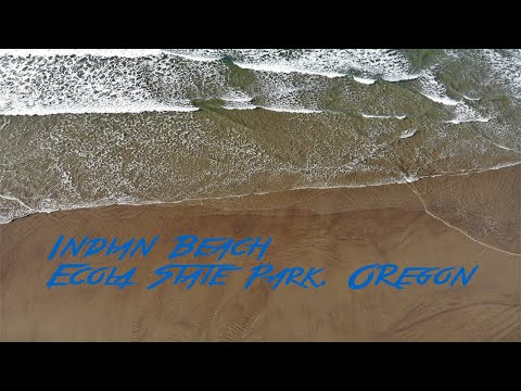 Indian Beach, Ecola State Park, Oregon (Drone 4K)