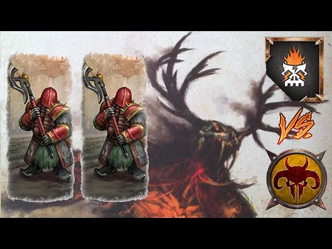 Big Scary Beasts & ELITE Chorfs | Beastmen vs Chaos Dwarfs - Total War Warhammer 3