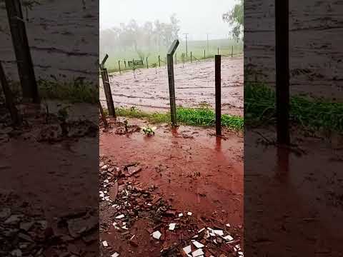 chuva forte aqui em Umuarama Paraná boa tarde pessoal forte abraço