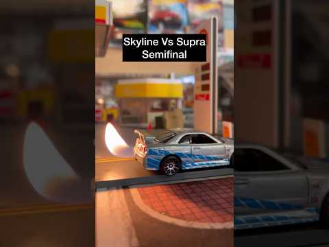 Fast and furious skyline Vs Toyota Supra 🔥🔥🔥 #fastandfurious #hotwheels #racing #hotwheelsdiecast