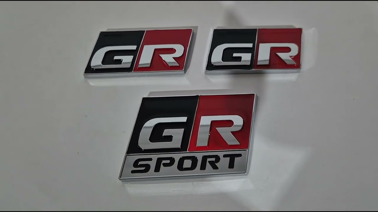 Toyota Land Cruiser 300 2021- GR Sport Emblems (Set of 3) Video 1
