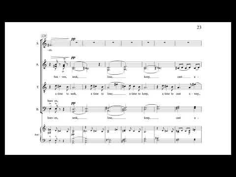 Knaggs - Of Time and Passing - II. To everything a season - PLU Choir of the West - with score
