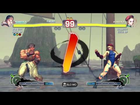 Super Street Fighter 4 Dogg201(Cammy) vs Wax 631 (Ryu)