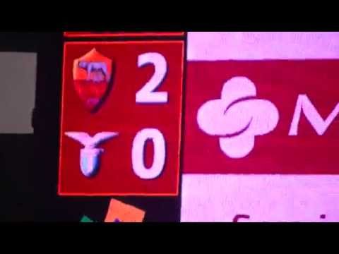 La Roma vince il derby contro la Lazio! L'esultanza di Dzeko, Gervinho e Florenzi!