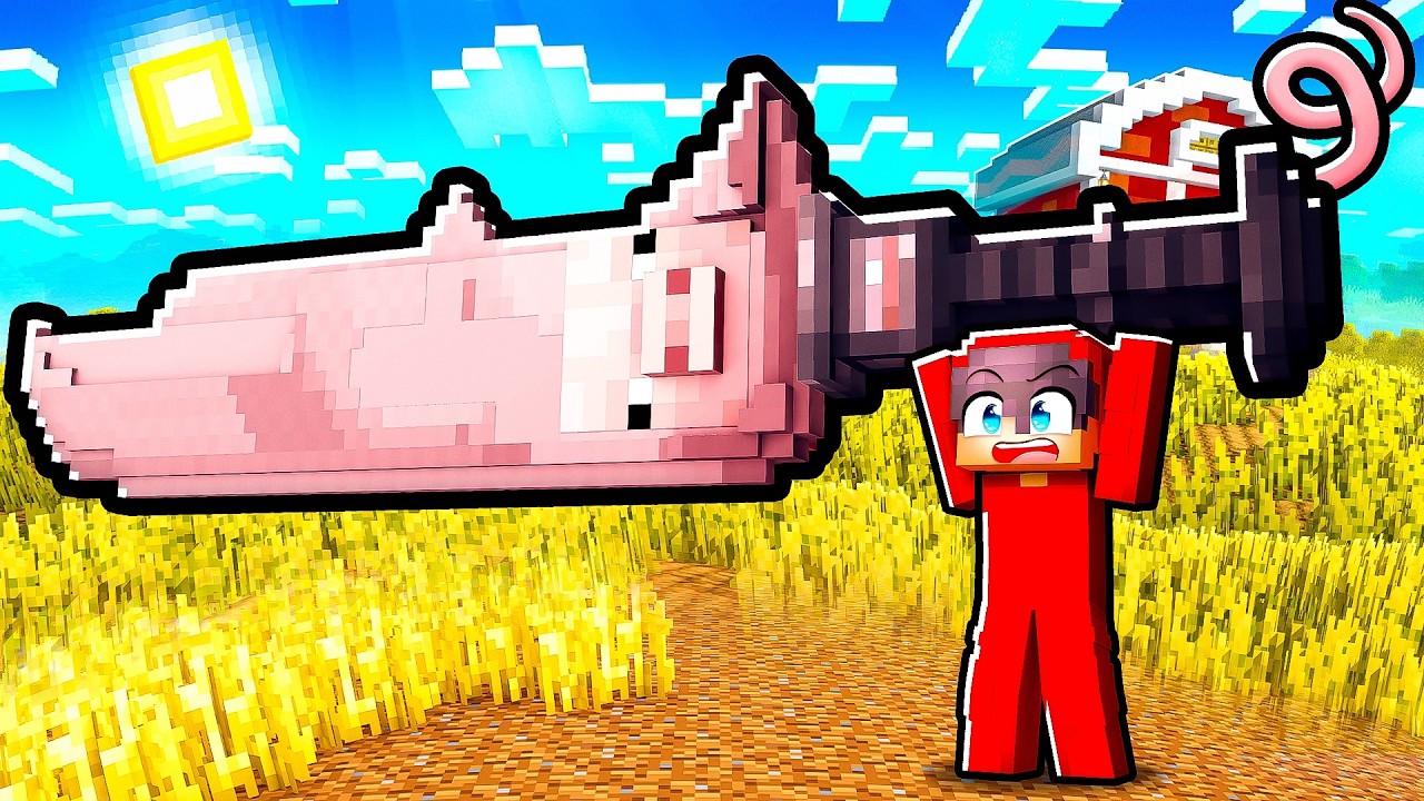 Minecraft but Mobs are Weapons