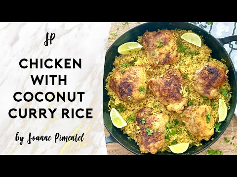 CHICKEN WITH COCONUT CURRY RICE | One Pan Meal