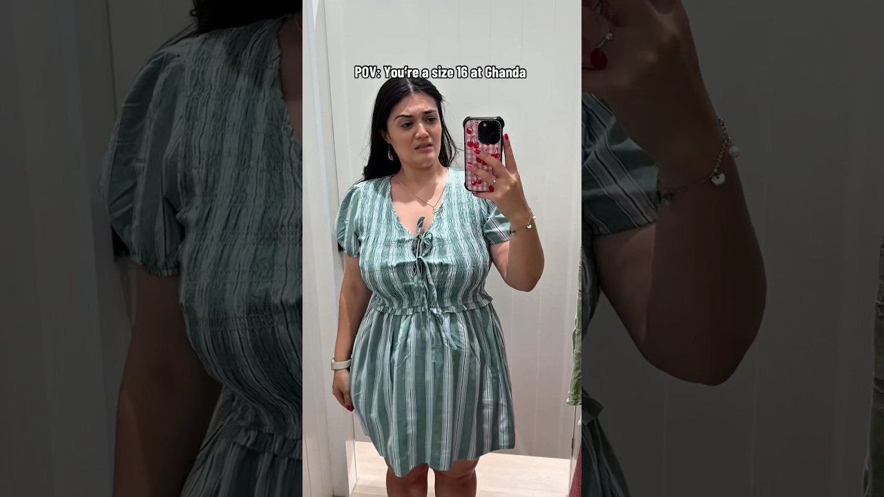 Did you know Ghanda only goes up to a size L?? #tryon #changeroom #review
