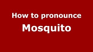 How to pronounce Mosquito