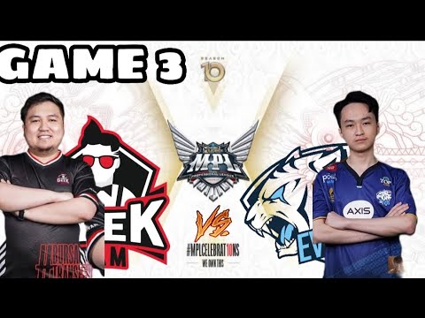 GEEK FAM VS EVOS ID GAME 3 | MPL ID S10 WEEK 7 DAY 2 (ENGLISH)