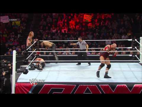 Ryback vs. 3MB - 3-on-1 Handicap Match: Raw, March 25, 2013