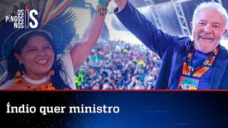 Ao lado de índios, Lula promete criar mais um ministério