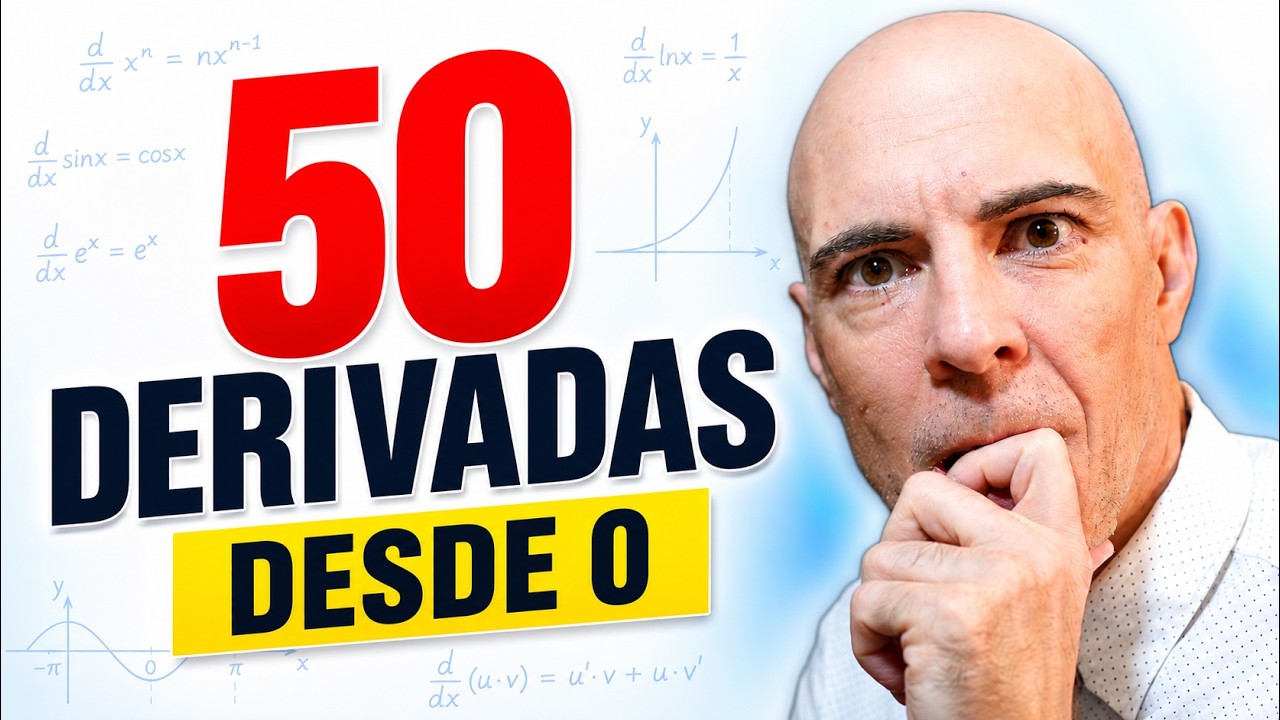 APRENDE A DERIVAR. 50 DERIVADAS. Todos los métodos. Curso desde cero