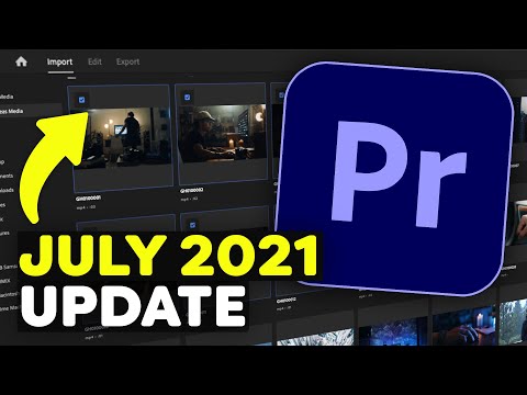 NEW FEATURES in Adobe Premiere Pro 2021