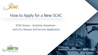 How To Apply for a New SCAC