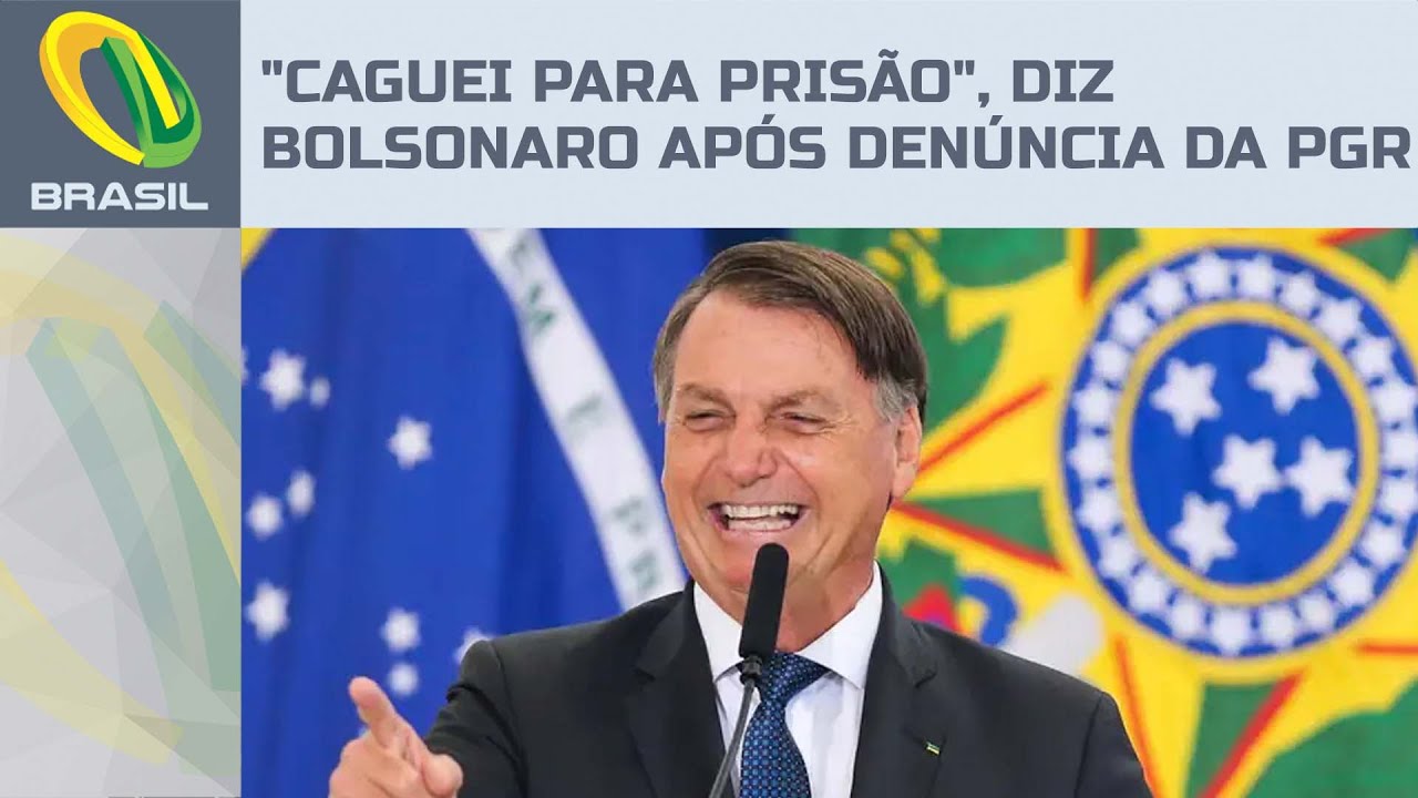 "Caguei para prisão", diz Bolsonaro após denúncia da PGR
