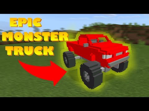 AverageNoobie - How to Spawn Monster Truck in Minecraft Pocket Edition ( Monster Truck Addon)
