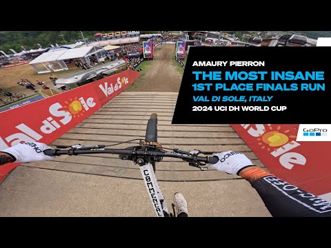 GoPro: Amaury's INSANE 1ST PLACE Finals Run - Val Di Sole, Italy - '24 UCI Downhill MTB World Cup