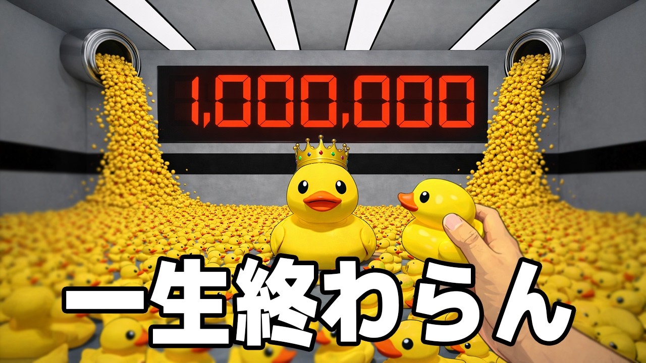 アヒルを『100万回』投げないと出られない部屋