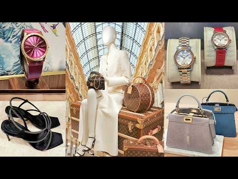 LV, FENDI, LOUBOUTIN, MAX MARA, CHOPARD, GIVENCHY... Luxury Shopping in Milan Vlog 2025.