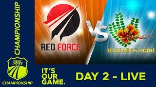 T&T Red Force v Barbados - Day 2 | West Indies Championship | Friday 18th January 2019