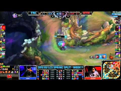 [Highlights] Fnatic vs MeetYourMakers EU LCS Spring 2015 W7D2   FNC vs MYM