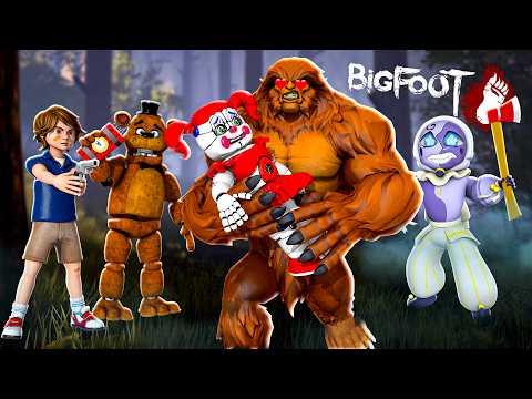 Gregory and Lunar HUNT BIGFOOT with Circus Baby and Freddy Fazbear