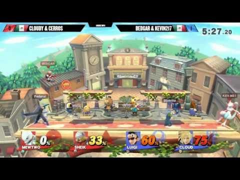 SF5 Smash 4 Doubles - Cloudy & Cerros Vs. Bedgar & Kevin 217 - SSB4 Losers Top 8 - Smash Wii U