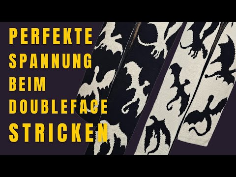 🧶 Mastering double-knitting: How to get the yarn tension right! (knitting evenly with 1 or 2 stra...
