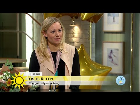 Hansdotter gästade Nyhetsmorgon efter OS-guldet: "Ständigt leende på läpparna" - Nyhetsmor