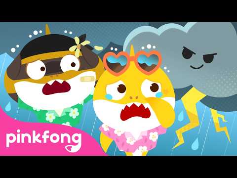 Rain Rain Go Away ☔ | Mischievous Baby Shark | Pinkfong Official