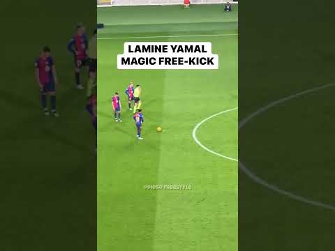 Lamine Yamal Magic Free-Kick 🤯 #lamineyamal #lamine #yamal #barcelona #skills #magic #football #fyp