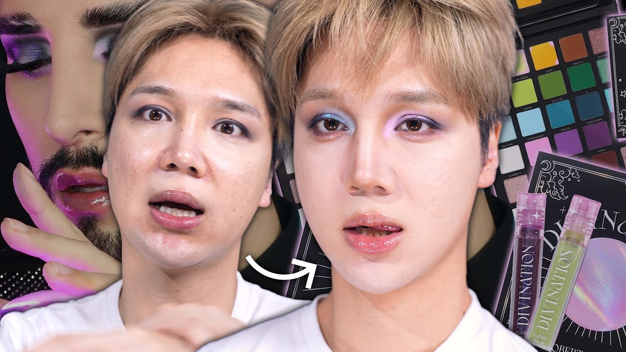 Okay so I did get to try Robert Welsh's eyeshadow palette + gloss lolol (a grwm)