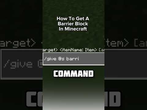 How To Get A Barrier Block In Minecraft… #shorts