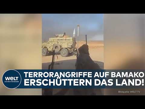 Video Thumbnail: MALI: Gewalt eskaliert erneut! Terrorattacken treffen Bamako – Militärregierung unter massivem Druck