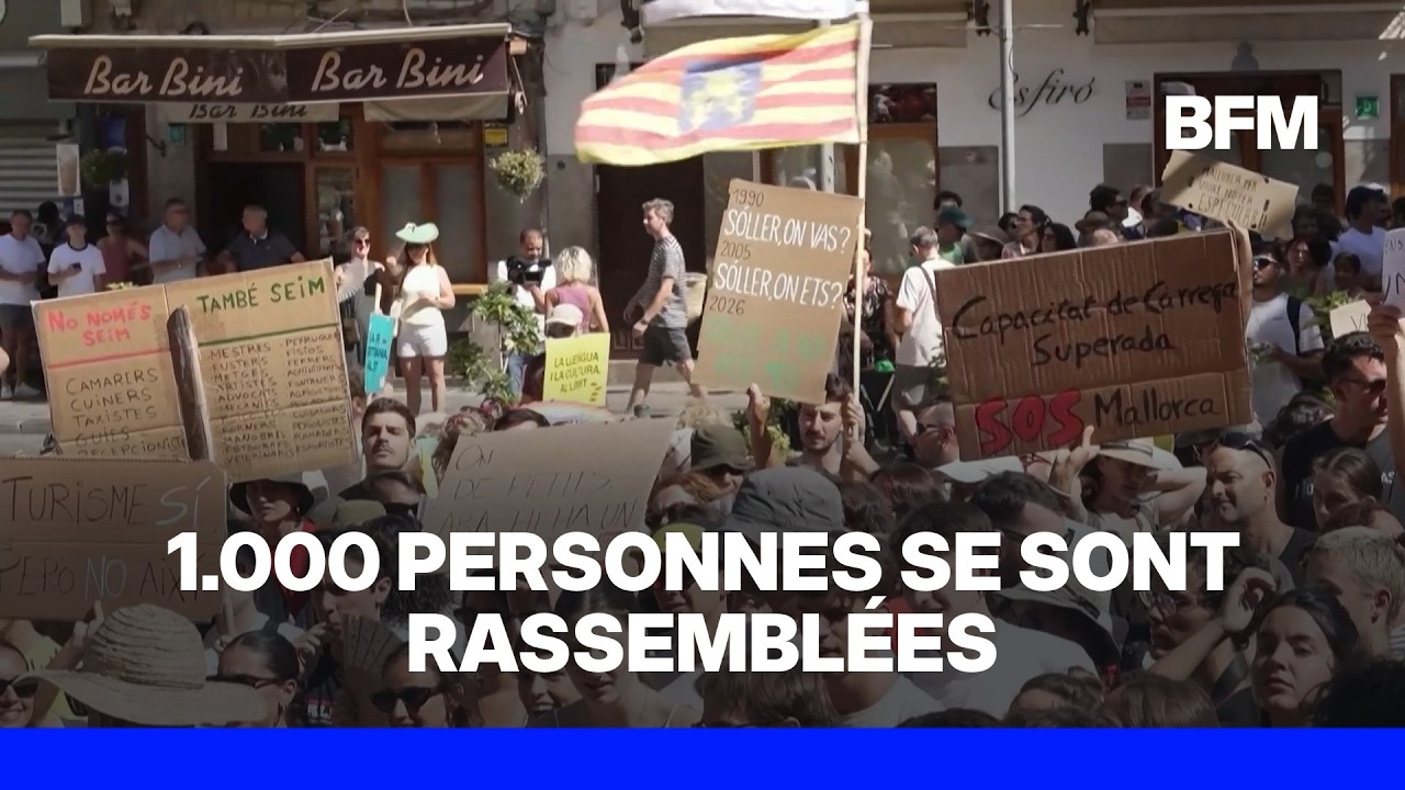 Espagne: des habitants manifestent contre le surtourisme à Majorque