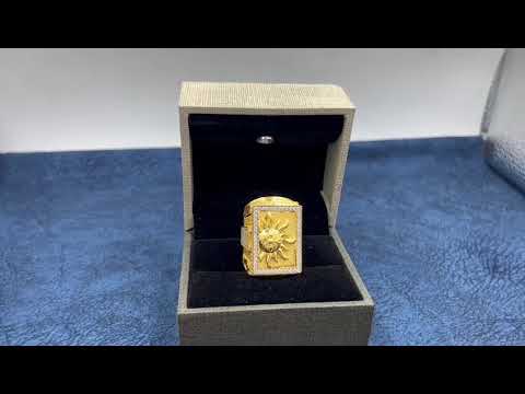 Male golden a-423 gold forming surya men ring, 19.40 gm (app...