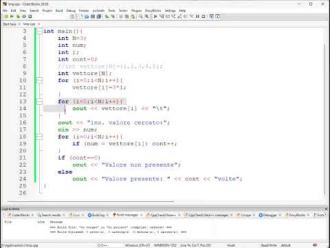 C++: Esercizi vari sugli array, media, somma, ricerca....