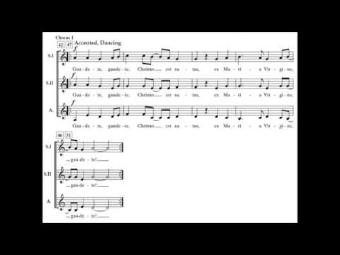 Gaudete! (SSAA) arranged by Michael Engelhardt, Millikin University Women's Choir 2008