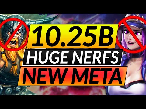 NEW PATCH 10.25B CHANGES - HUGE NERFS and Upcoming NEW META - LoL Update Guide