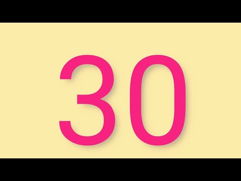 Count to 30 in Spanish song