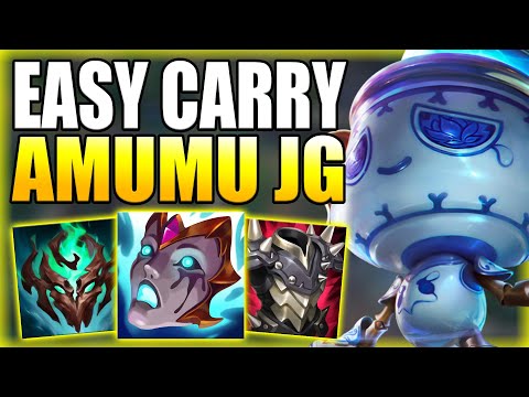 THIS IS HOW YOU CAN USE AMUMU JUNGLE TO EASILY CARRY SOLO Q GAMES!  Gameplay Guide League of Legends