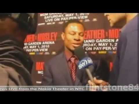 Floyd Mayweather Clowns Shane Mosely's Suit 