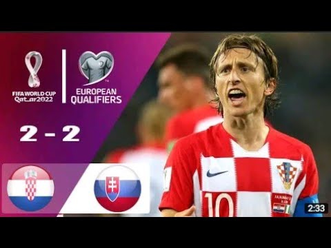 Croatia vs Slovakia 2-2 UEFA World Cup Qualifiers 2022 Match Highlights
