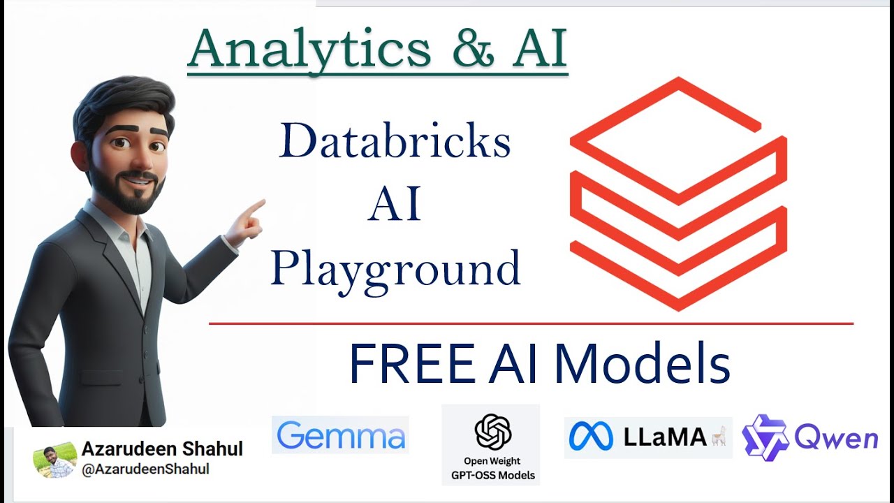 FREE AI LLMs in Databricks (No Cluster Needed!) | AI Playground Tutorial