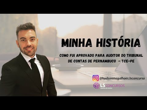 Minha História - Como fui aprovado para Auditor de Controle Externo do TCE-PE